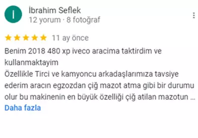 Ekomax Google yorumu