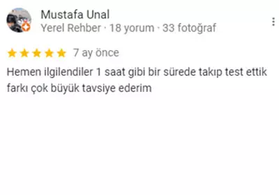 Ekomax Google yorumu