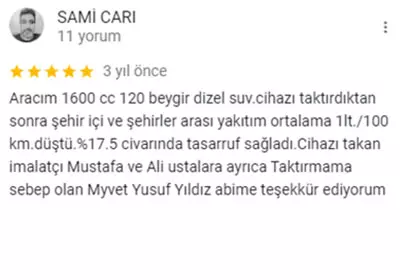 Ekomax Google yorumu