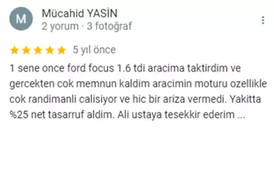 Ekomax Google yorumu