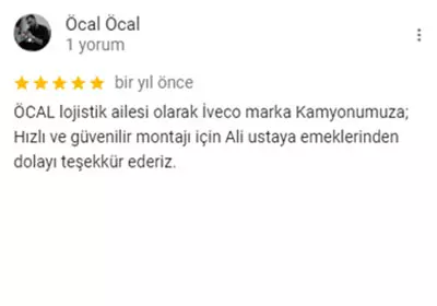 Ekomax Google yorumu