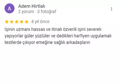 Ekomax Google yorumu