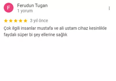 Ekomax Google yorumu