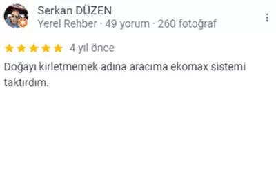 Ekomax Google yorumu